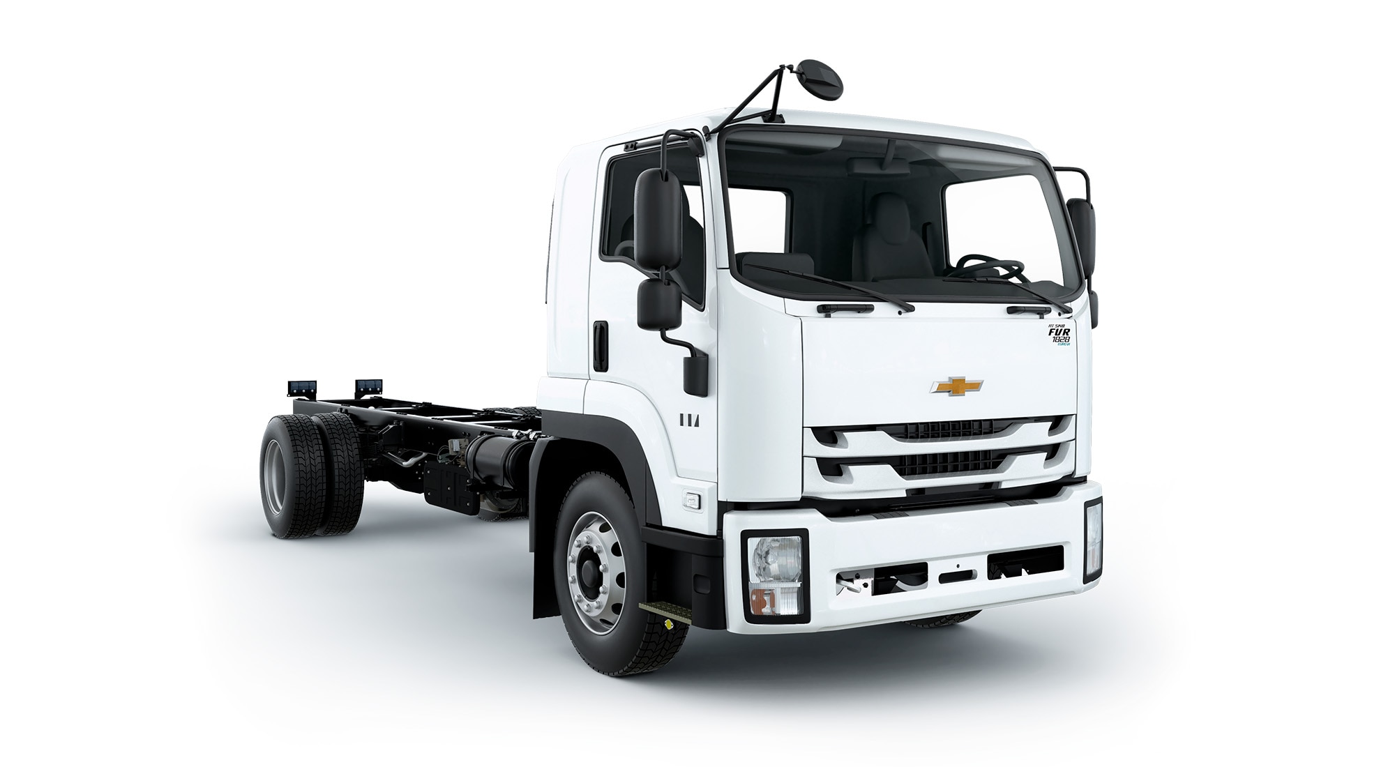Vista del camión Chevrolet FVR 1828 SWB AT color blanco