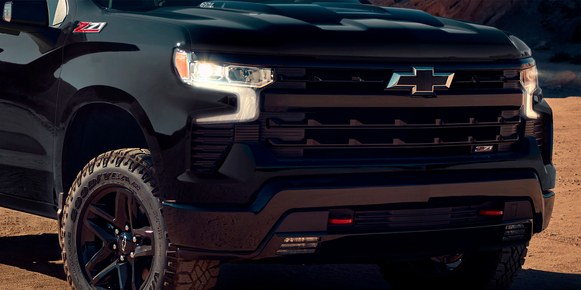 Parrilla delantera de la Chevrolet Silverado Z71